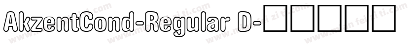 AkzentCond-Regular D字体转换